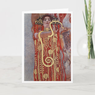 Goddess of Health, Hygieia (Salus), Gustav Klimt Card