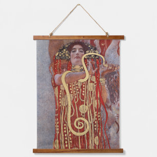 Goddess of Health, Hygieia (Salus), Gustav Klimt Hanging Tapestry