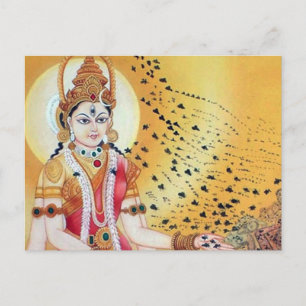 Goddess of Honey Bees Ancient Spiritual FineArt Postcard