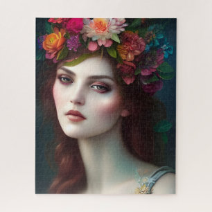 Goddess of Love Stunning Flower Portrait  Jigsaw Puzzle
