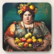 "Goddess of Overindulgence" Colourful Portrait