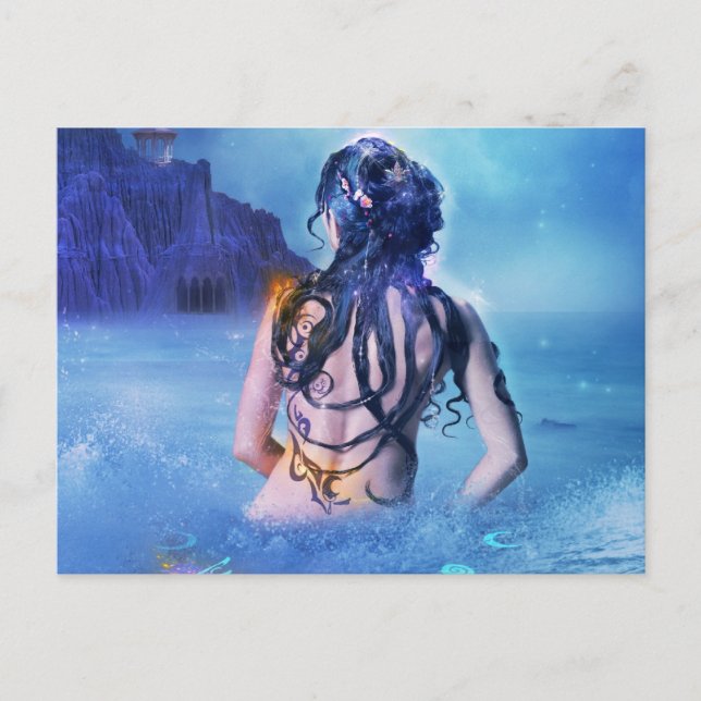 Goddess of sea and night postcard (Front)