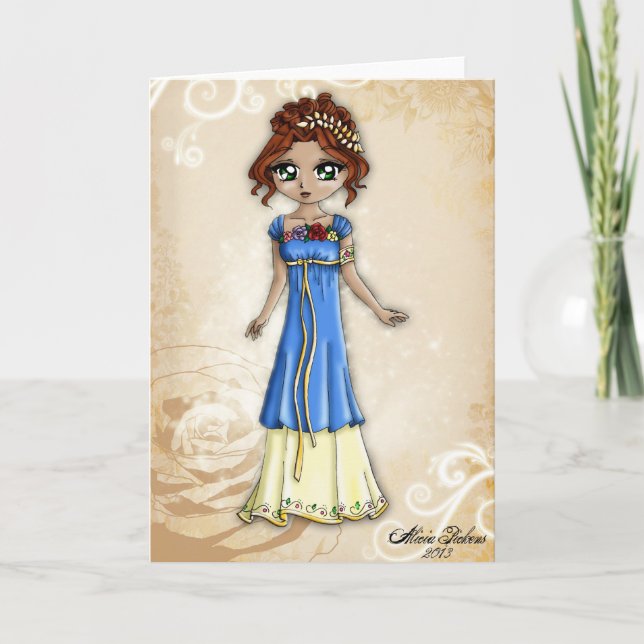 Goddess of Spring Greeting Card (Front)