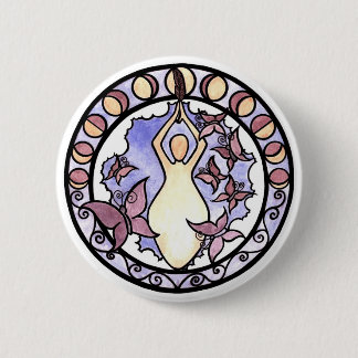 Goddess of the Air 2 Inch Round Button