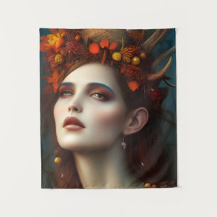 Goddess of the Harvest Fantasy Digital Art  Tapestry