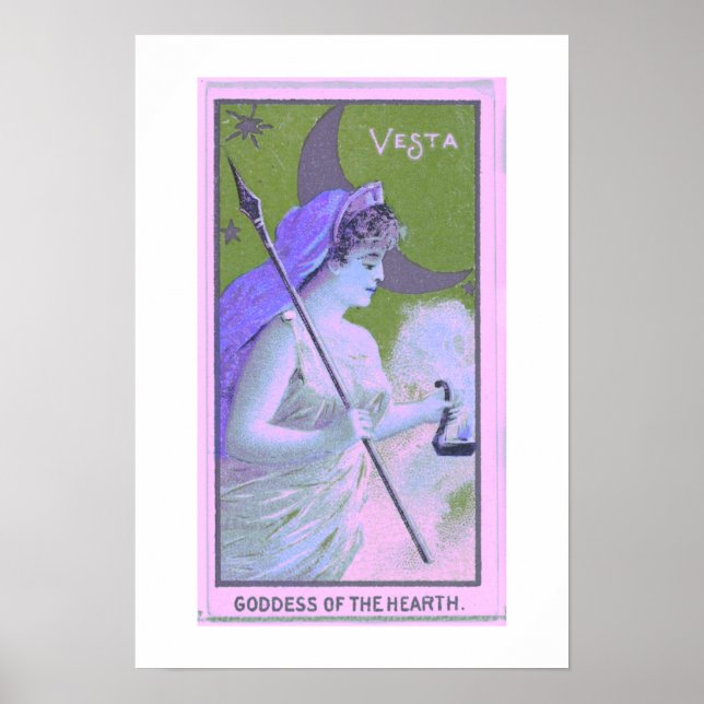 Goddess of the Hearth, Vesta, Poster Print (Front)
