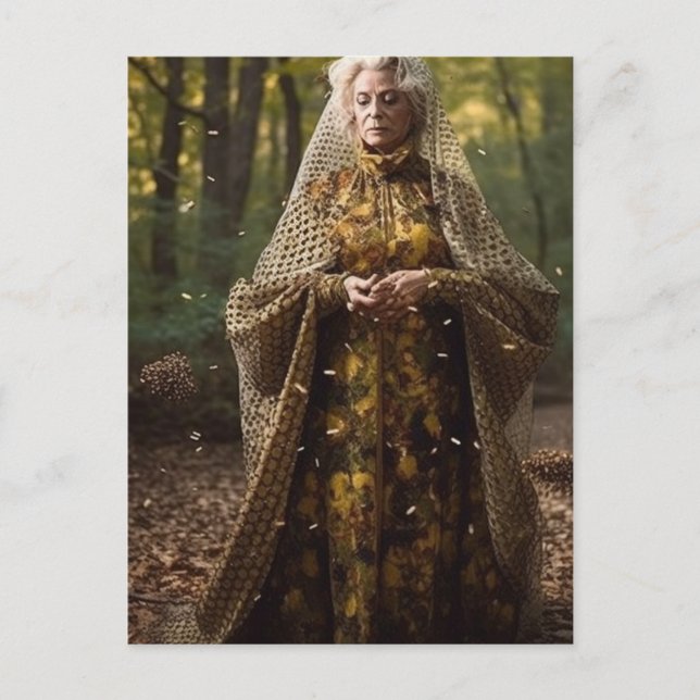 Goddess of the Honey Bees Postcard (Front)