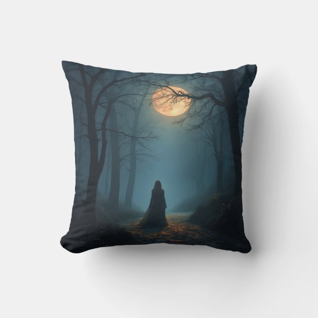 goddess of the night throw pillow (Front)