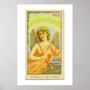 Goddess of the Rainbow, Iris, Poster Print