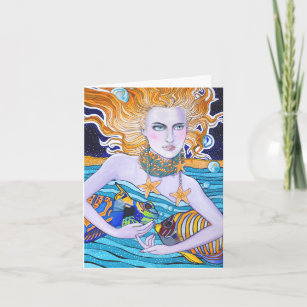 Goddess of the Sea Birthday Card
