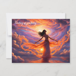 Goddess of the Sky Creating Light Postcard