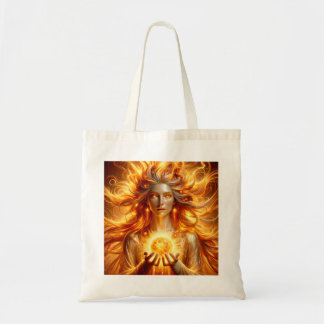 Goddess of the sun tote bag