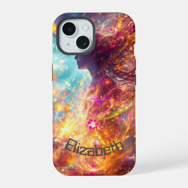 Goddess of the universe  iPhone 15 case (Back)