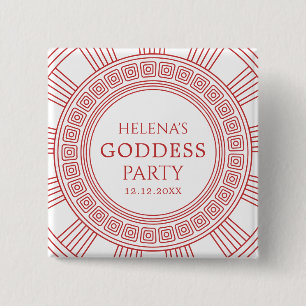 Goddess Party 2 Inch Square Button