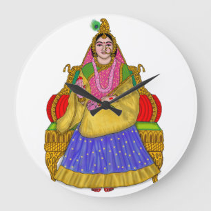 Goddess Radha Clock