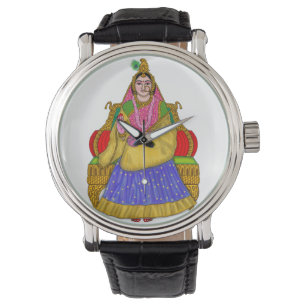 Goddess Radha Clock Watch