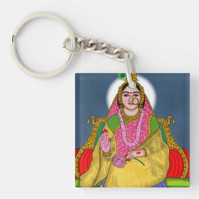 Goddess Radha Keychain (Front)
