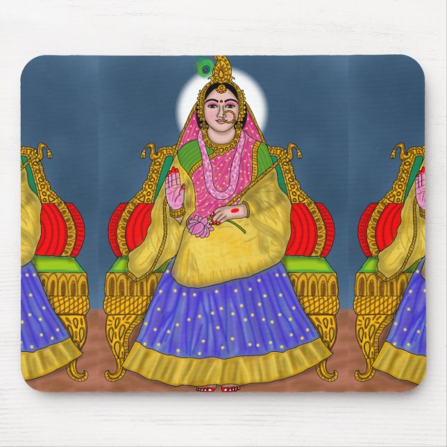 Goddess Radha Mouse Pad (Front)