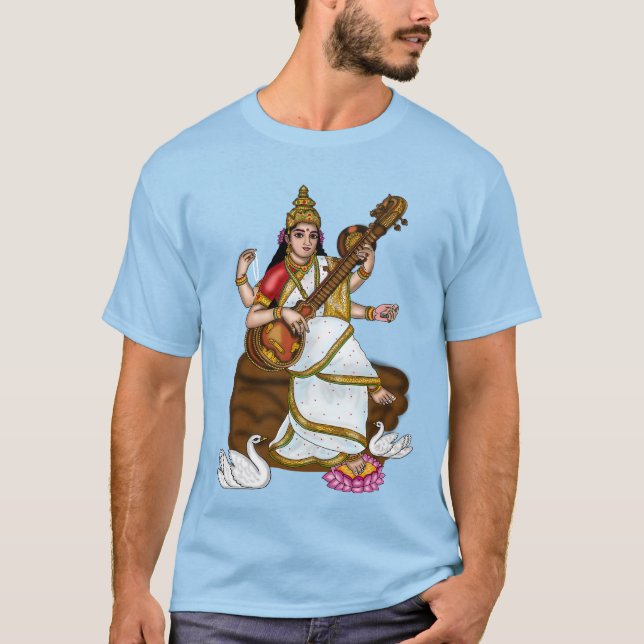 Goddess Saraswati T-Shirt (Front)