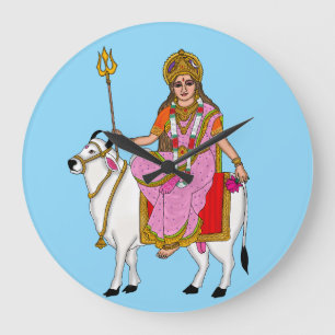 Goddess Shailputri Wall Clock