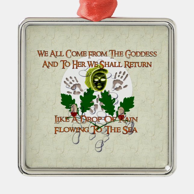 Goddess Song Metal Ornament (Front)