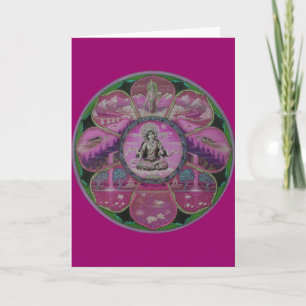Goddess Tara Mandala greeting card