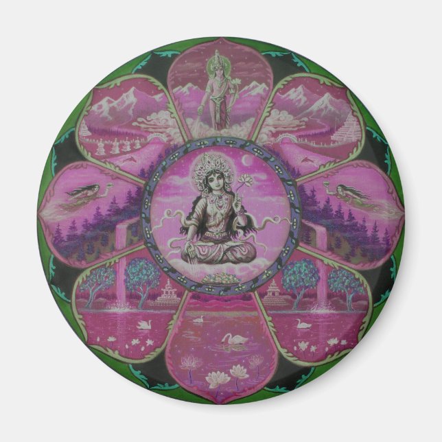 Goddess Tara Mandala Magnet (Front)