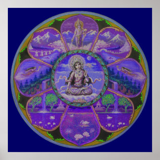 Goddess Tara Mandala Poster