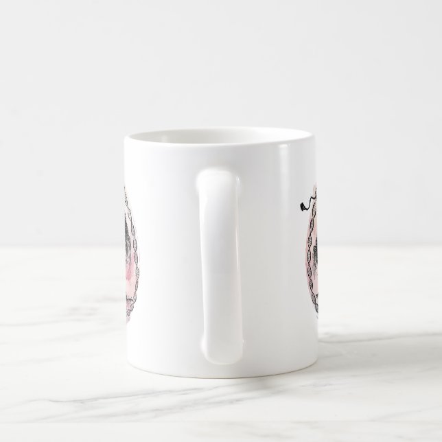 Goddess Tree In Every Direction on Pink Coffee Mug (Handle)