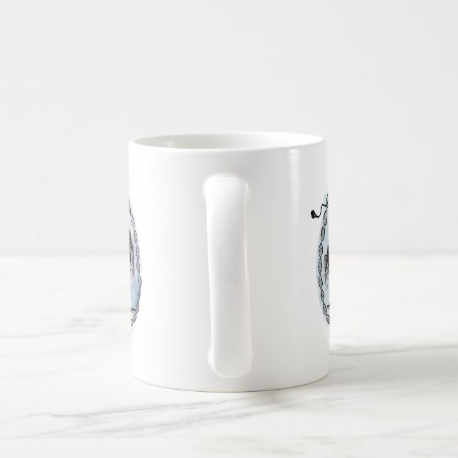 Goddess Tree In Every Direction on Purple Coffee Mug (Handle)