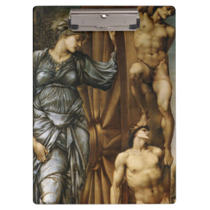 Goddess Turning the Wheel of Fortune (Burne-Jones) Clipboard
