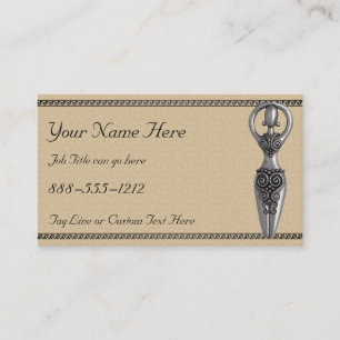 Goddess with Greek Wave Frame Business Card