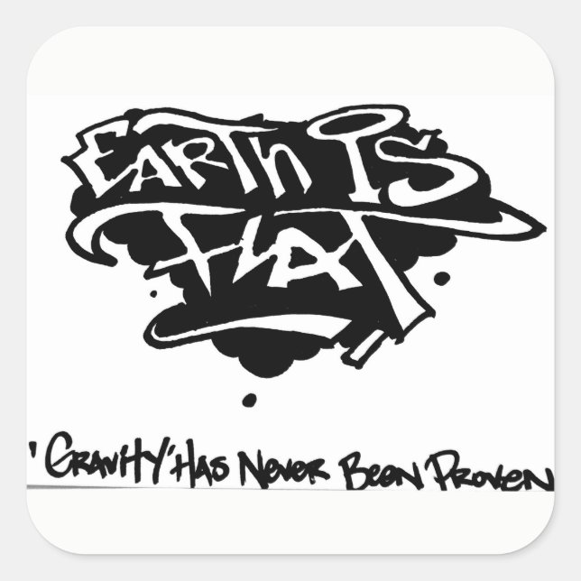 goddity square sticker (Front)