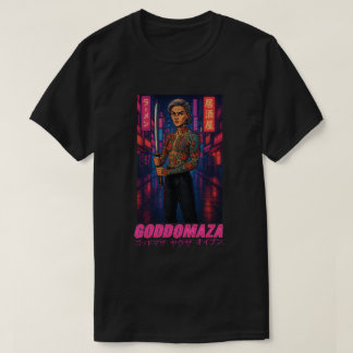 GODDOMAZA NEON PINK MEN BLACK TEE