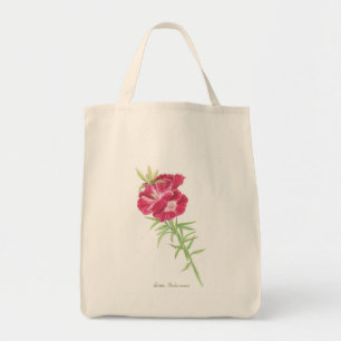 Godetia and Cornflower Tote Bag