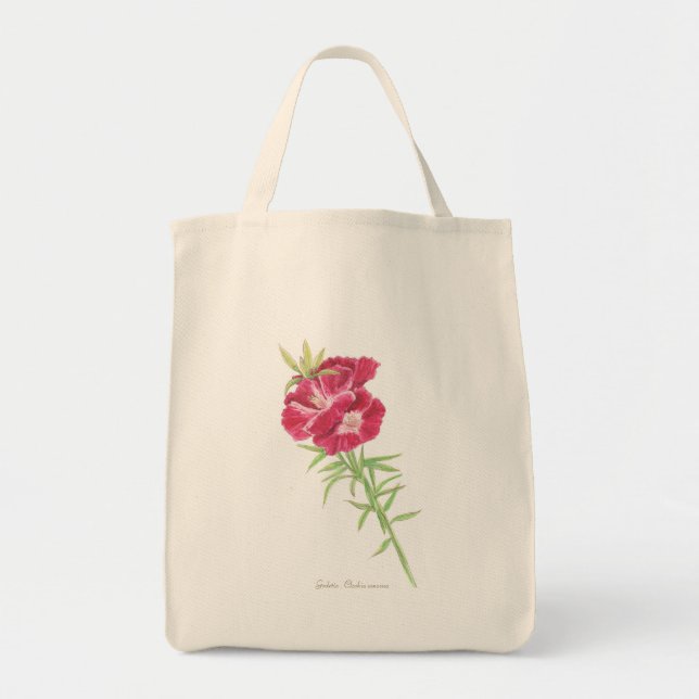 Godetia and Cornflower  Tote Bag (Front)