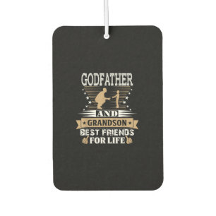 Godfather And Grandson Best Friends For Life Air Freshener