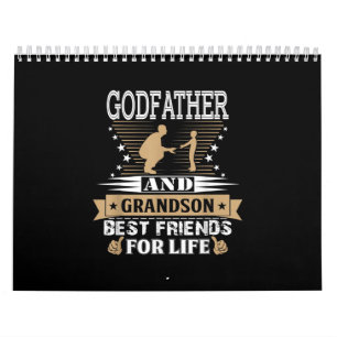 Godfather And Grandson Best Friends For Life Calendar