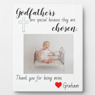 Godfather baptized plaque