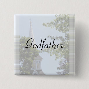 Godfather Button/pin 2 Inch Square Button