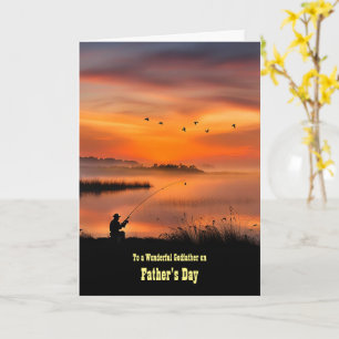 Godfather Happy Fathers Day Fishing Card