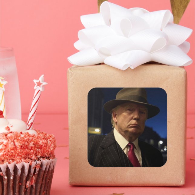 Godfather of America Don J. Trump  Square Sticker (Party)