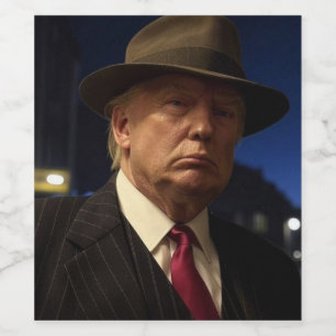 Godfather of America Don J. Trump  Wine Label