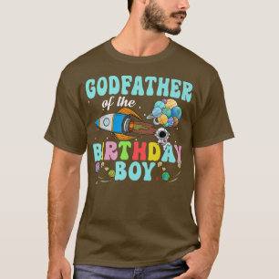 Godfather Of The Birthday Astronaut Boy Space Part T-Shirt
