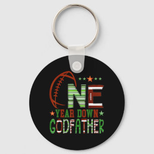 Godfather of The Birthday Boy 1 Year Old Birthday Keychain