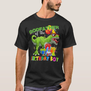 Godfather Of The Birthday Boy T-rex Rawr Dinosaur  T-Shirt