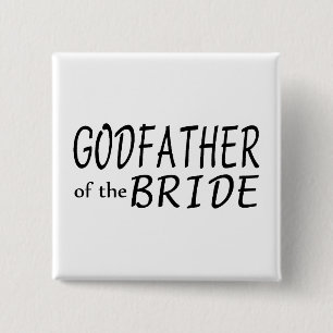 Godfather Of The Bride 2 Inch Square Button