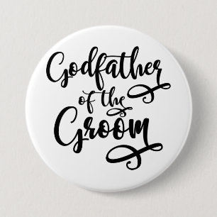 Godfather of the Groom 3 Inch Round Button