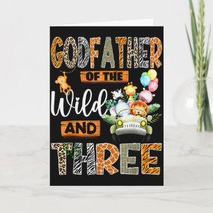 Godfather Of The Wild &amp; Three 3rd Birthday Boy Card