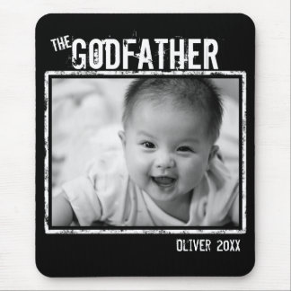 Godfather Personalized Photo and Name Mouse Pad